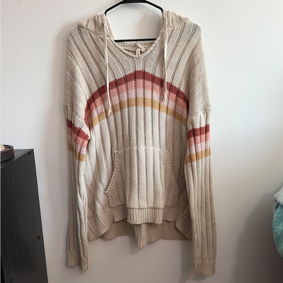 Rip Curl Tops - Ripcurl  Neutral Knitted Hoodie